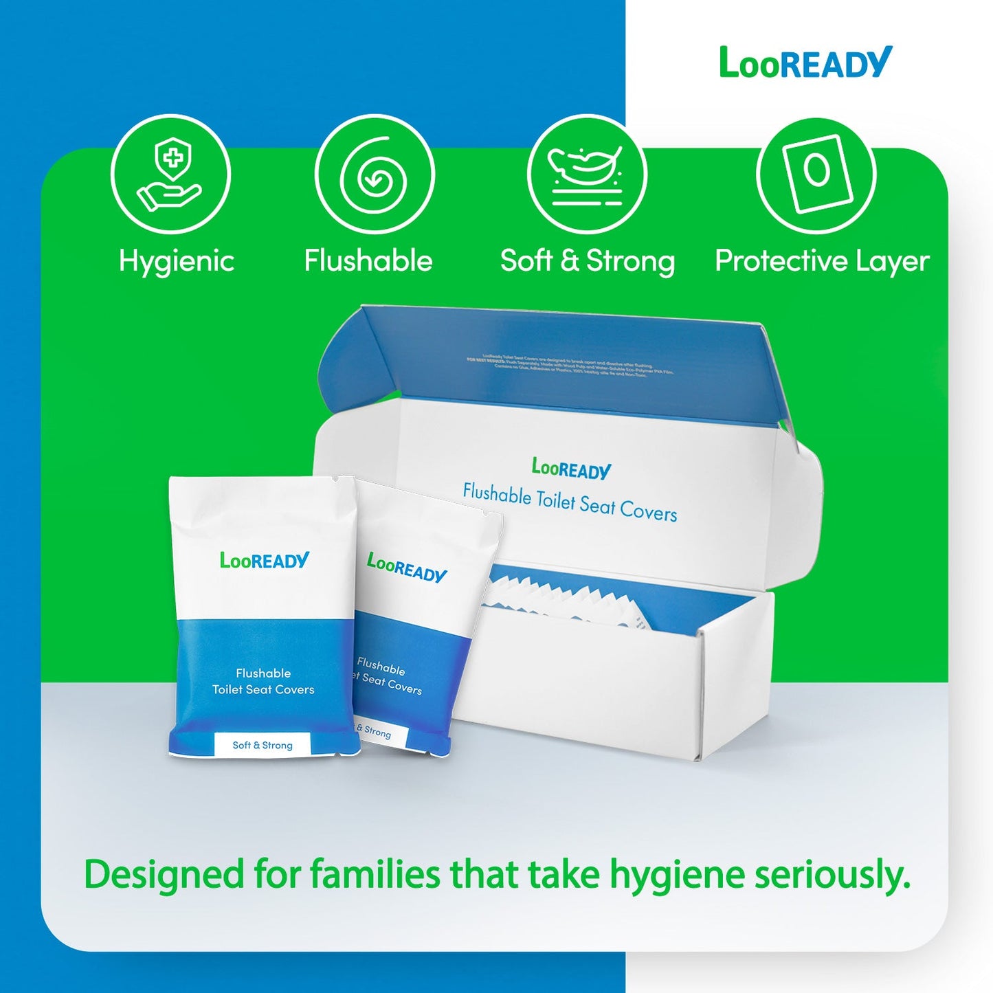 Flushable Toilet Seat Covers